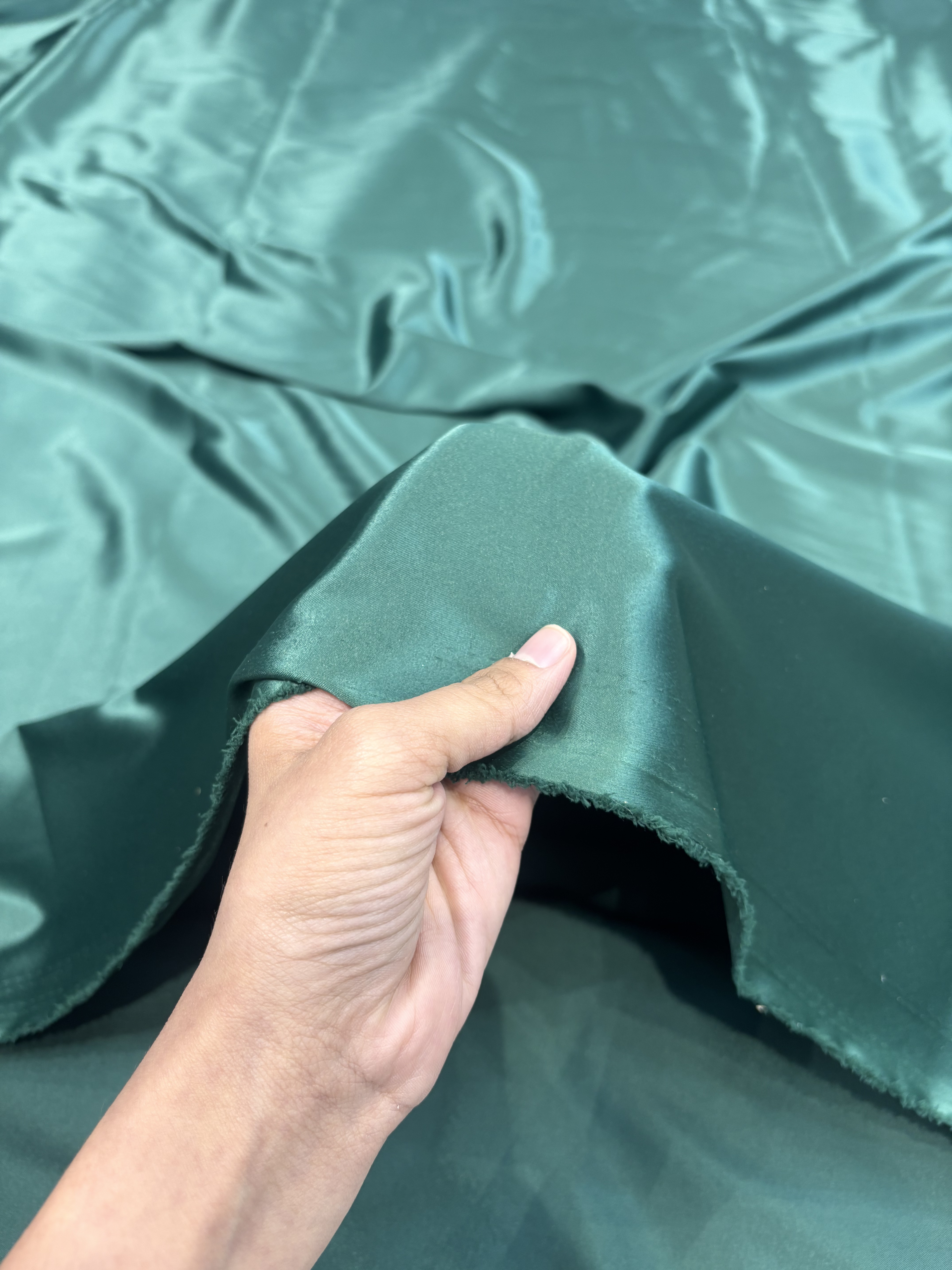 Satin fabric for blouse and drape skirt