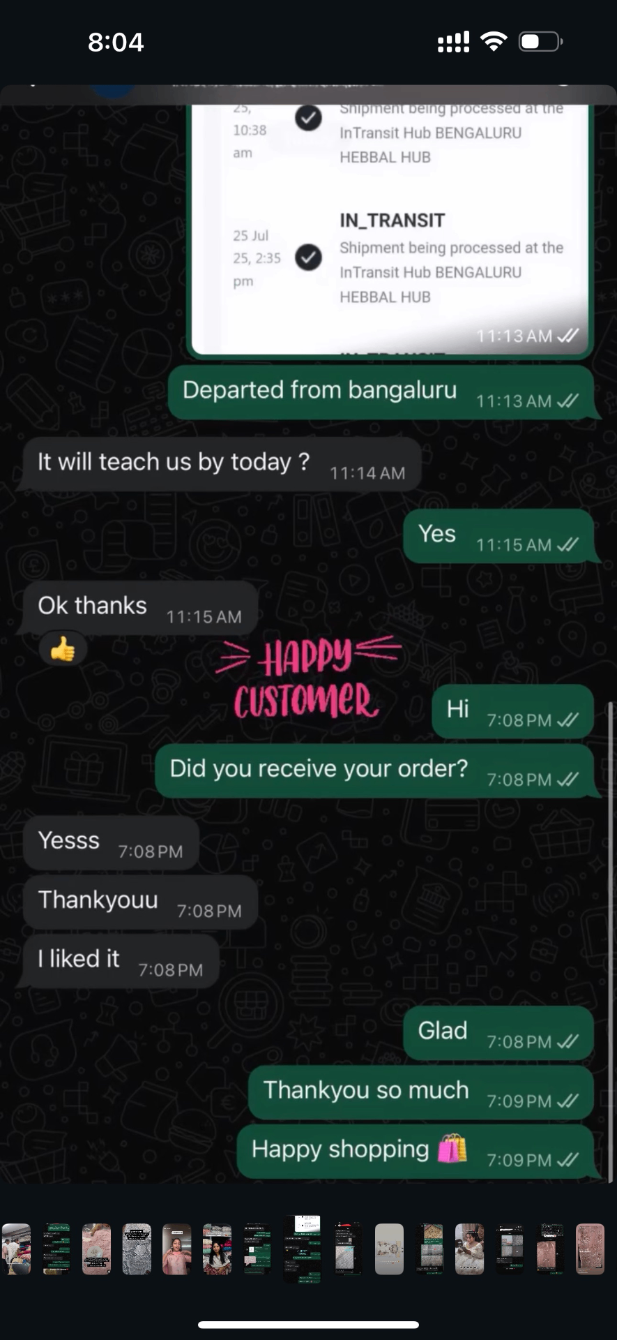 Customer review: departed from Bangalore, I liked it